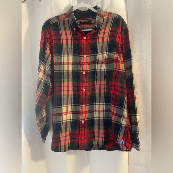 Daniel Cremieux Other - Daniel Cremieux Red and Black Plaid button down Shirt large Christmas style